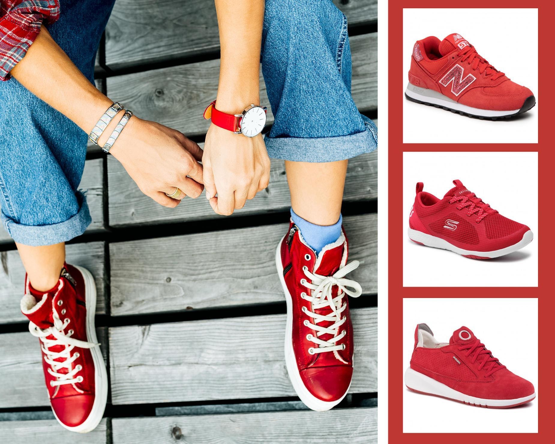 Sneakers rouges pour femme : démarquez-vous avec de la couleur
